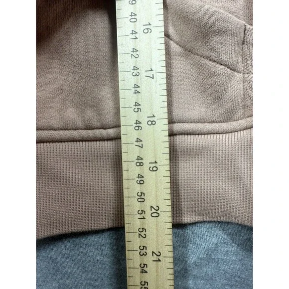 Lululemon SCUBA OVERSIZE 1/2 Zip HOODIE Pink Clay‎ WOMENS size M/L - Picture 6 of 9